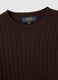 Brown Pullover with Round Neck_5