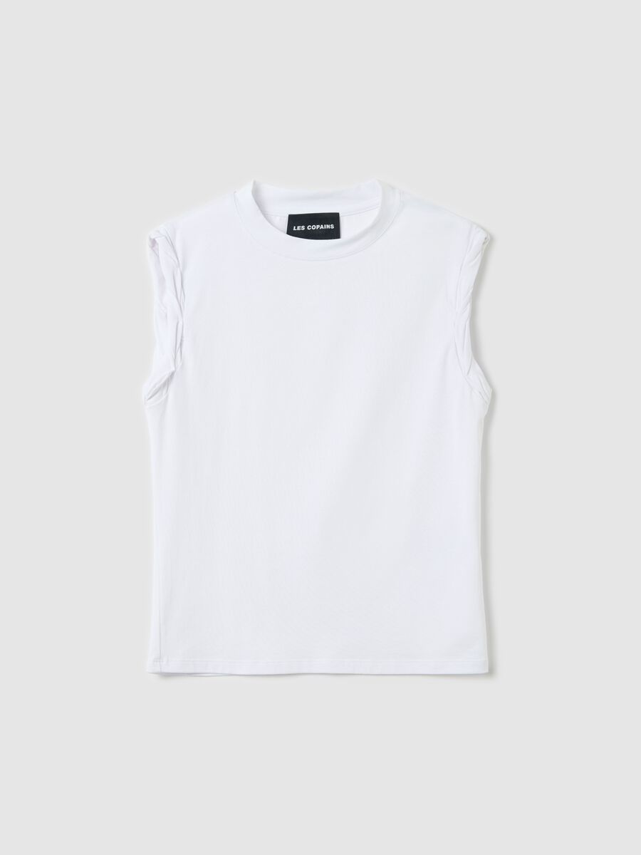White camisole in modal and stretch cotton_4
