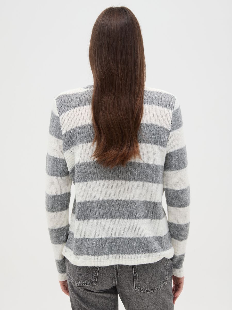 Maglia con maniche lunghe a righe multicolor regular fit_2