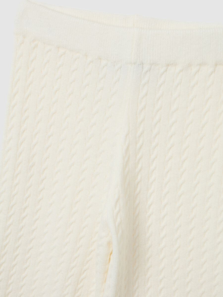 White Acrylic Blend Leggings_3