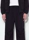 Black stretch-fabric parachute-fit trousers_3