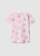 Girls' regular fit pink pure cotton T-shirt with designs_1
