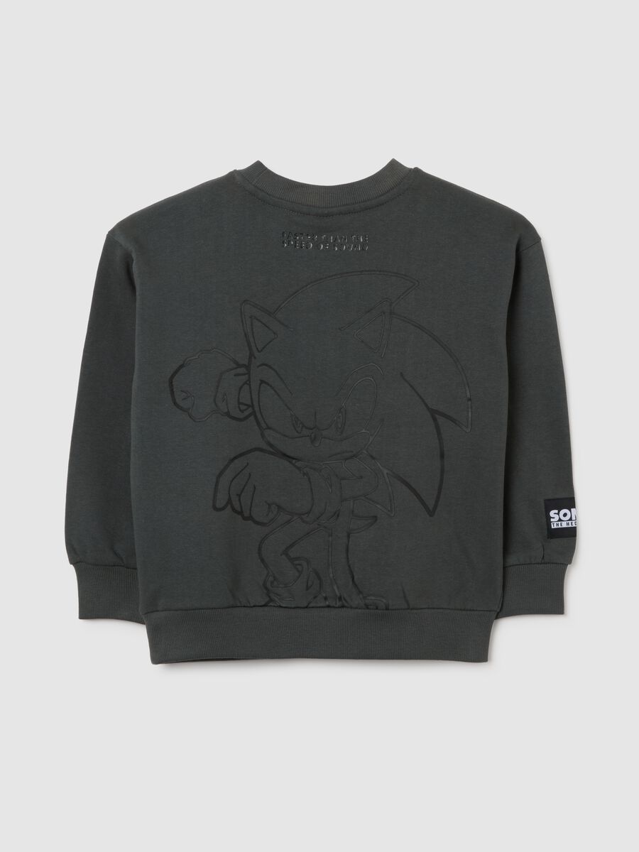 Kids' black pure cotton sweatshirt regular fit_1
