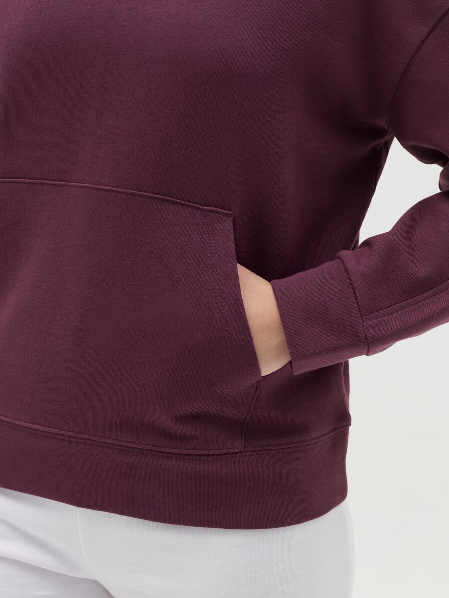 Cotton sweatshirt with hood and pocket_2