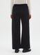 Black Regular Fit Ribbed Trousers_2