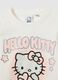 Girls' white cotton blend t-shirt featuring Hello Kitty_2