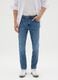 Jeans da uomo in denim blu super skinny_1