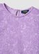 Girls' purple stretch fabric set with floral print_3
