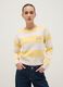 Multicolour striped cotton blend regular fit jumper_1