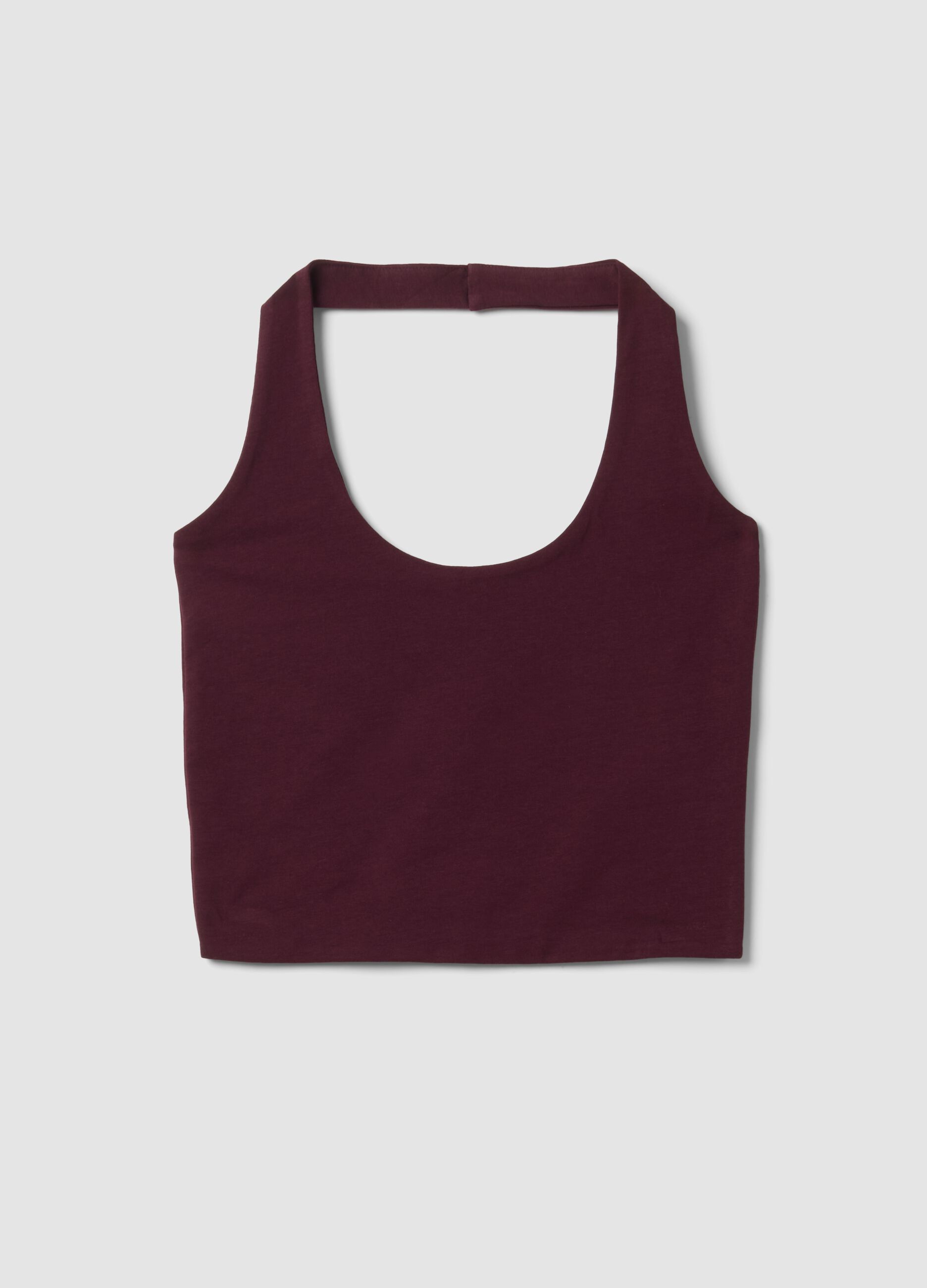 Purple stretch cotton top