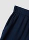 Blue pure viscose shorts with elasticated waist_5