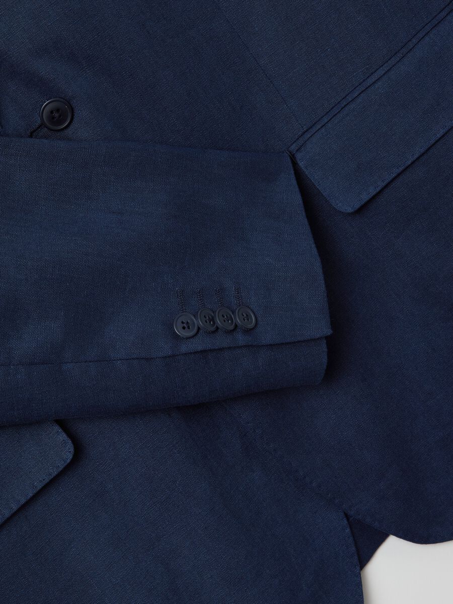 Oversized blazer in linen_5