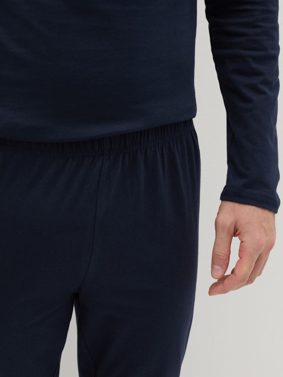 Long pyjamas with top with round neck_2
