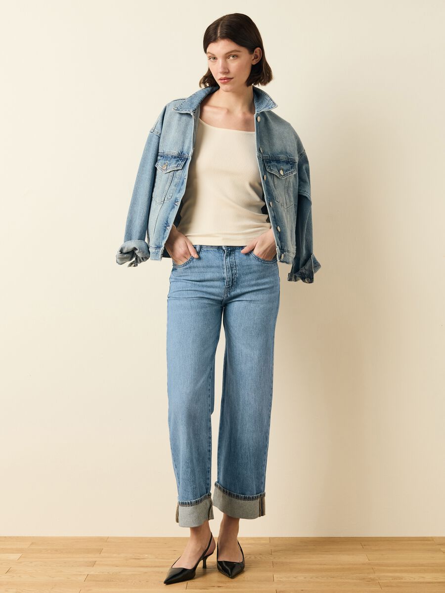 Wide-leg culotte jeans_0