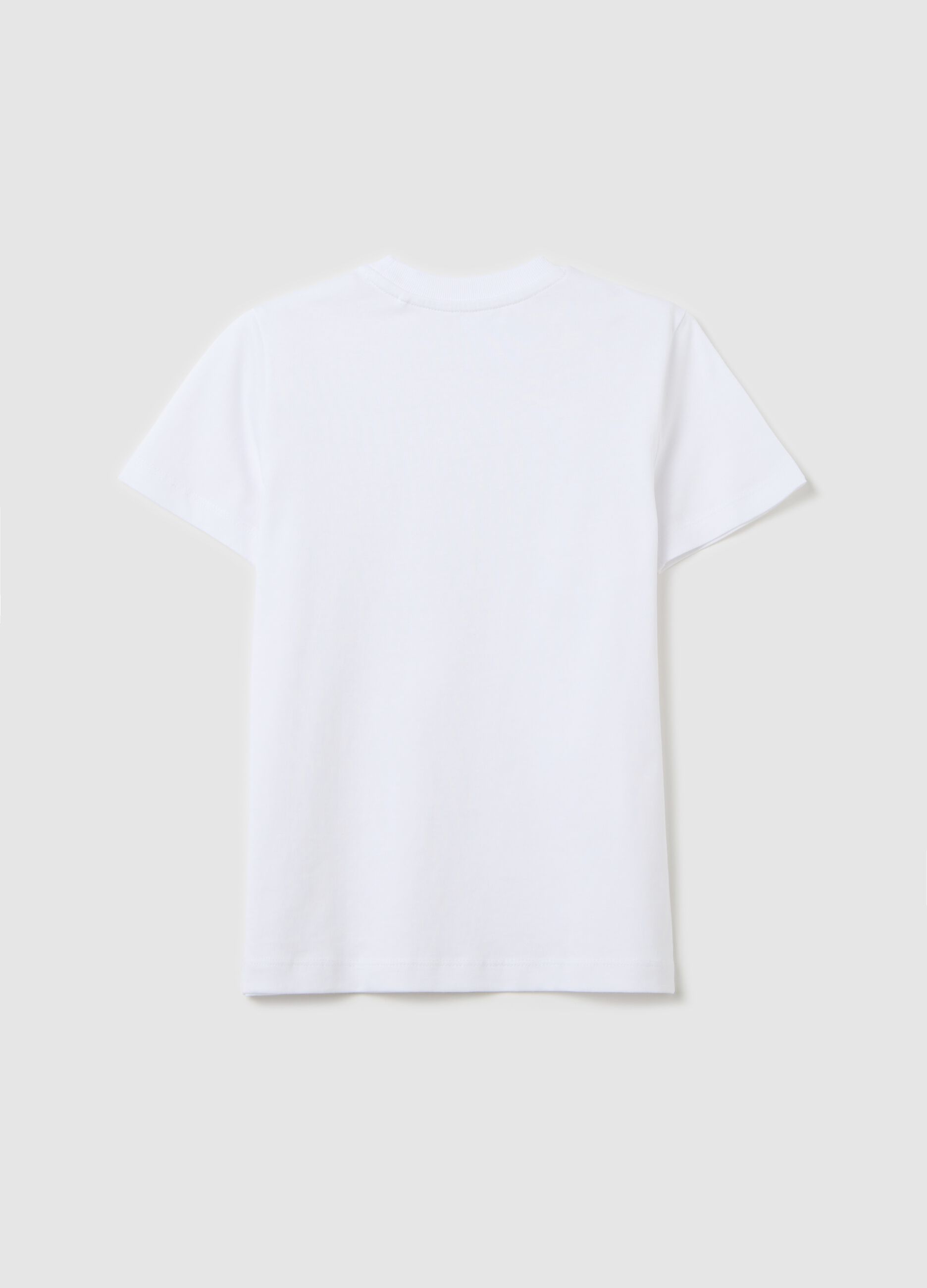 Cotton T-shirt with round neck