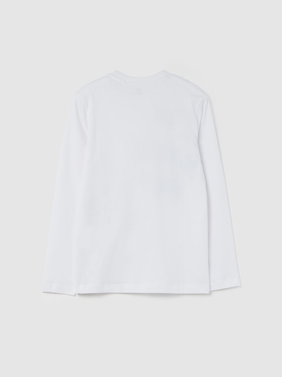 T-shirt a maniche lunghe con stampa_4
