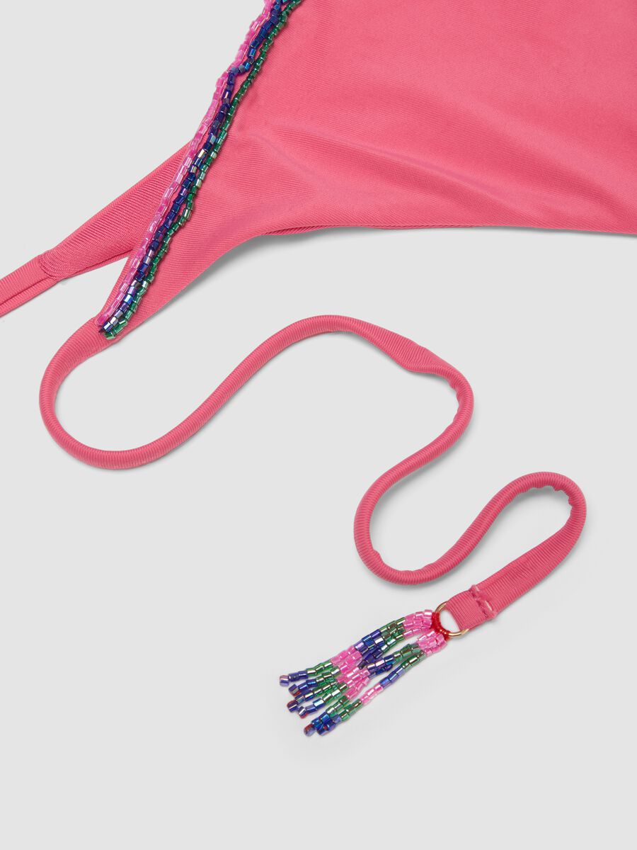 Slip bikini rosa in tessuto elasticizzato_5