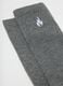 Pack of three grey sport socks in stretch cotton_1