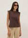 Brown regular fit pure cotton short sleeve T-shirt_2