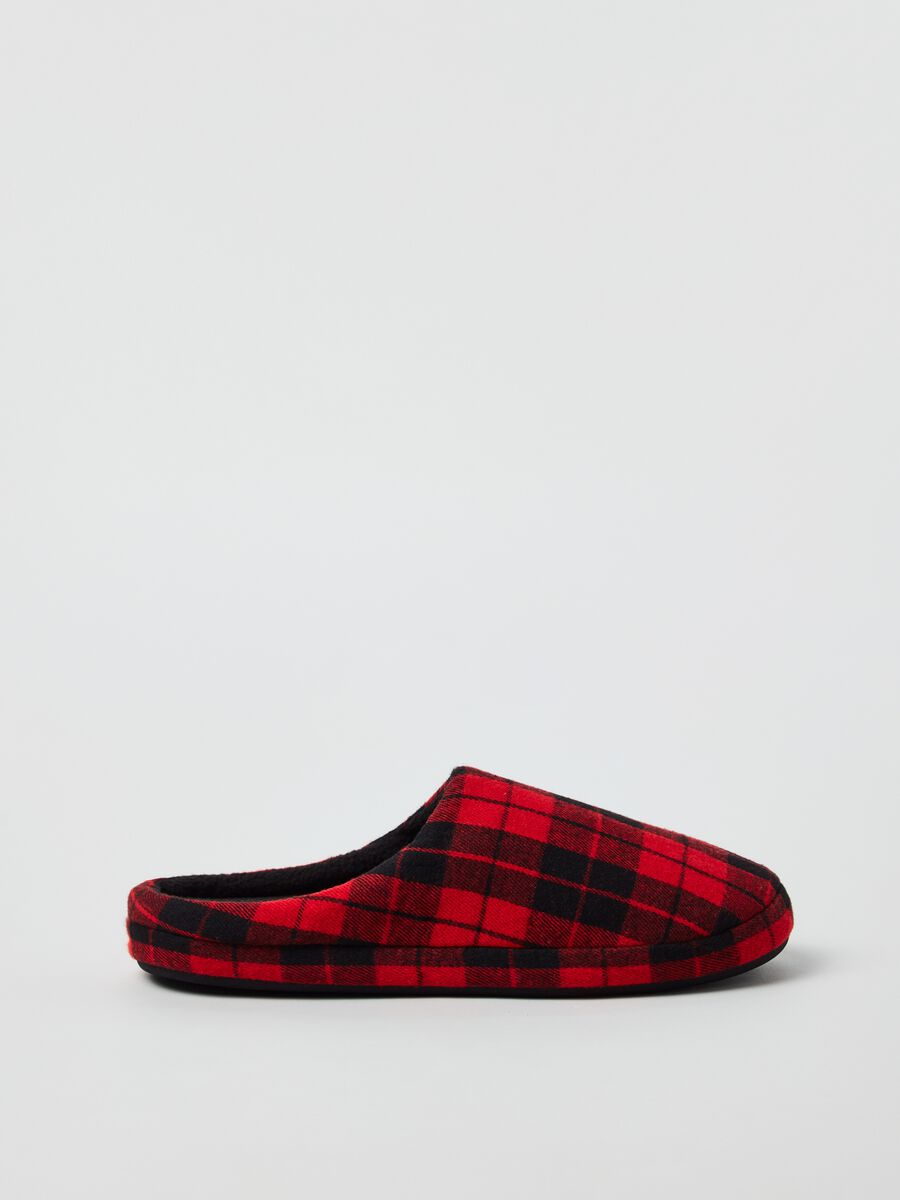 Pantofole con fantasia tartan_0