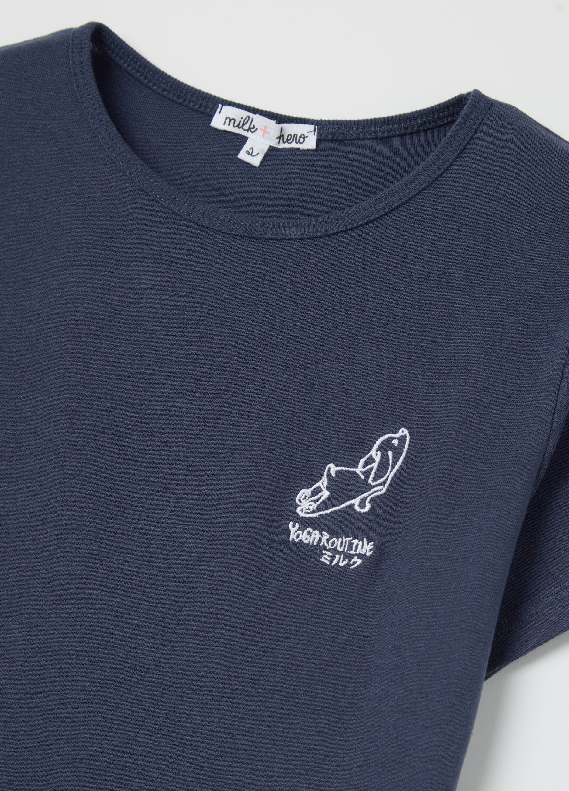 Slim-fit T-shirt in cotton