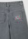Grey cotton jeans for girls_3