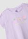 Girls' Violet Pure Cotton Short Pyjamas Regular Fit_2