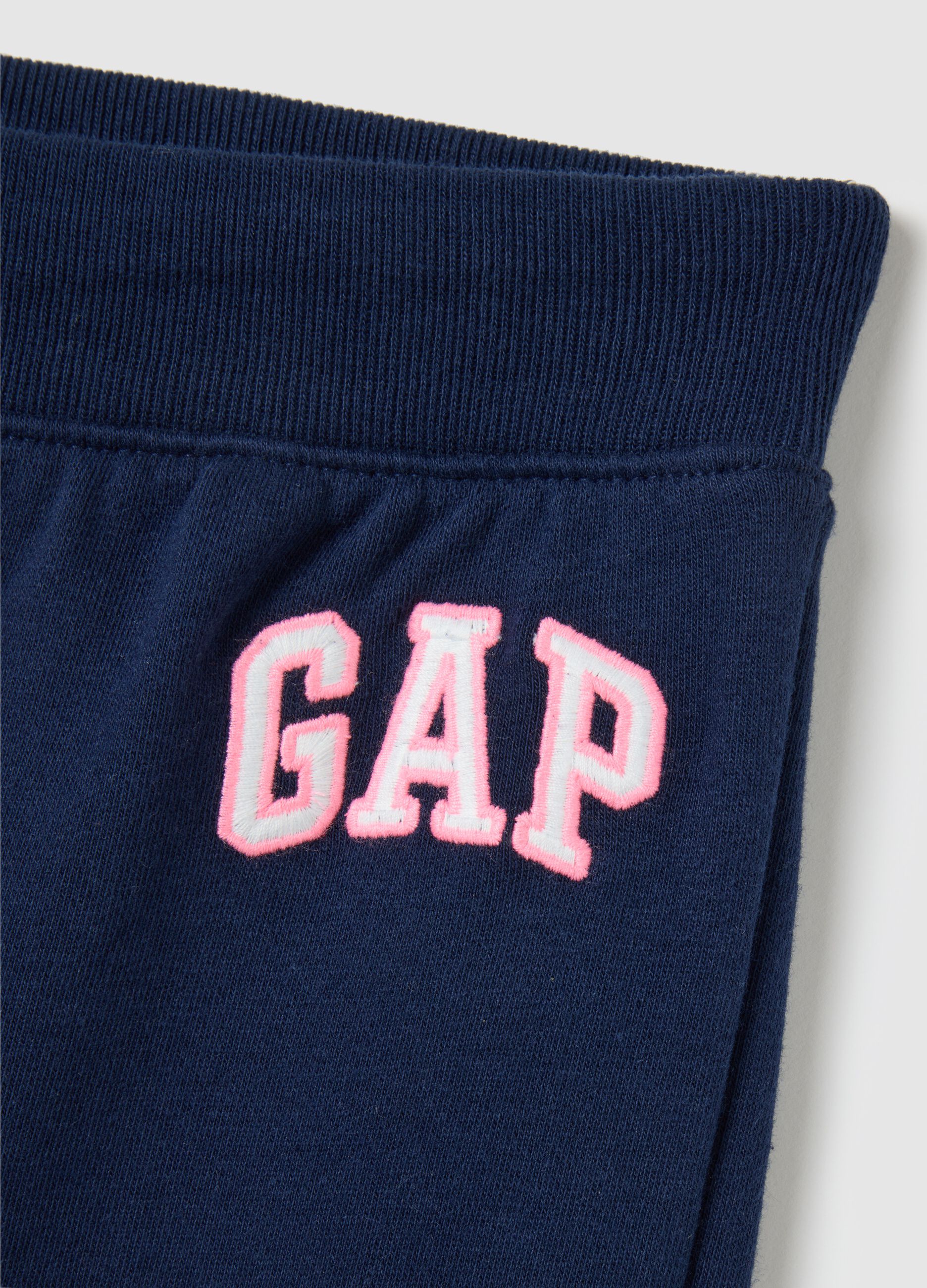 Blue joggers with logo