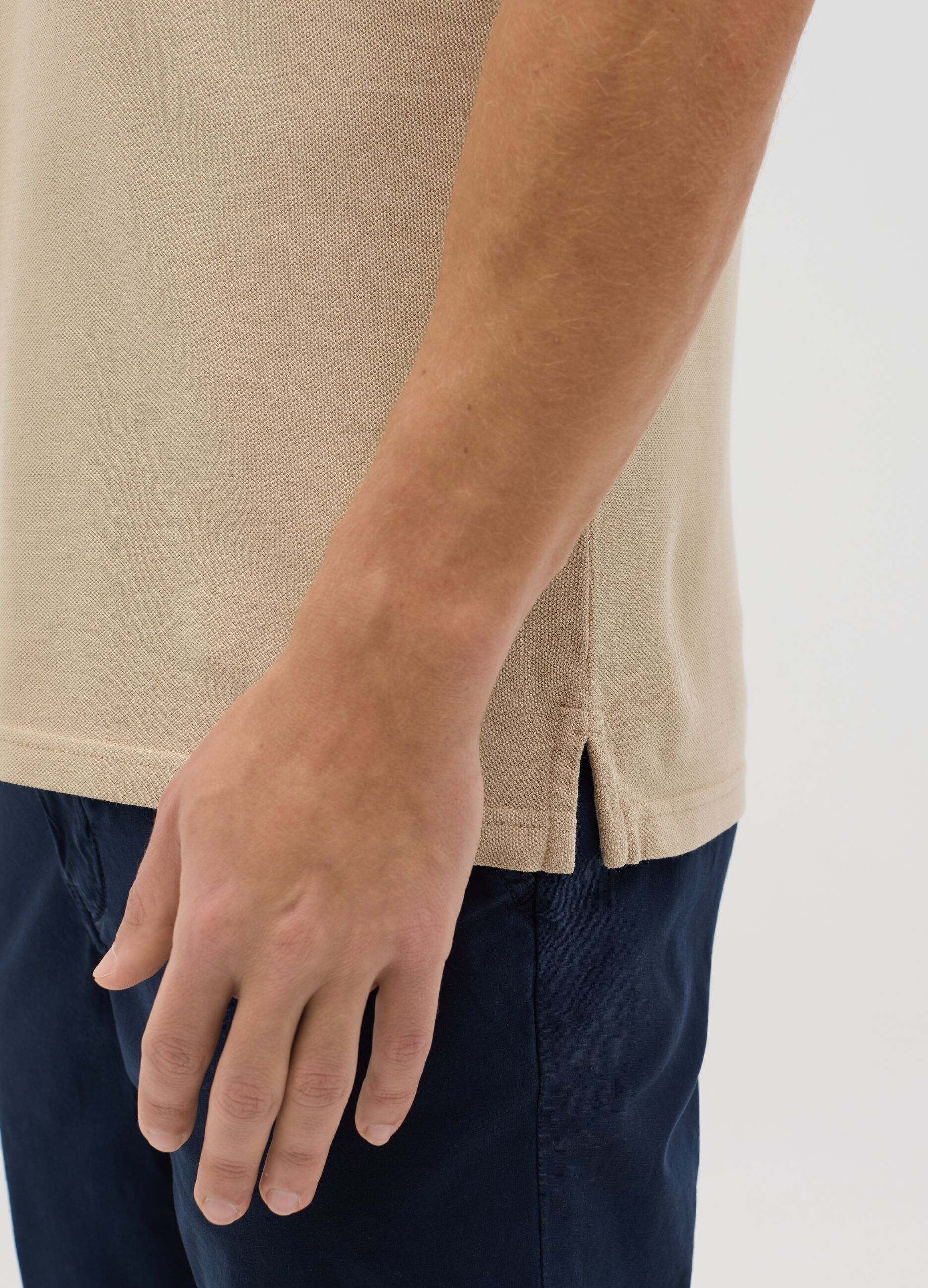 100% cotton piqué polo shirt