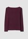 Purple stretch modal regular-fit crew-neck T-shirt_2