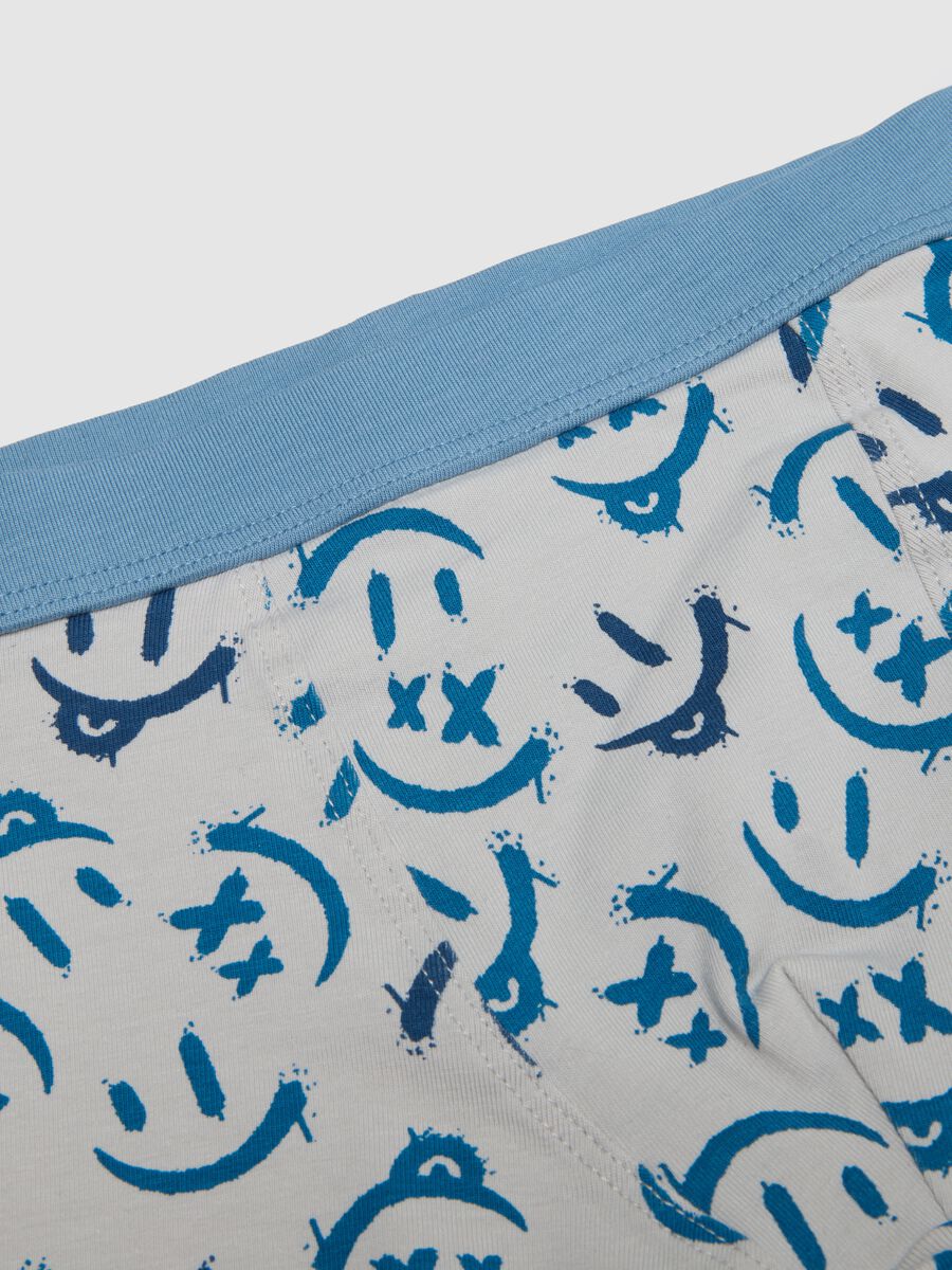 Kids' multicolour cotton blend regular fit boxer tripack_3