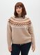 Beige Jacquard Jumper_0