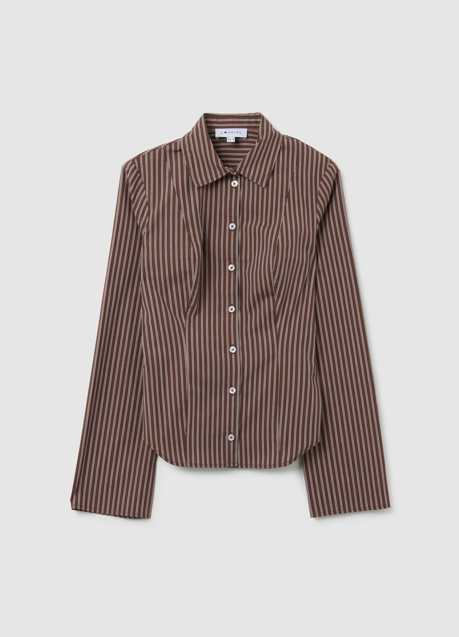 Multicolour pure cotton slim fit shirt