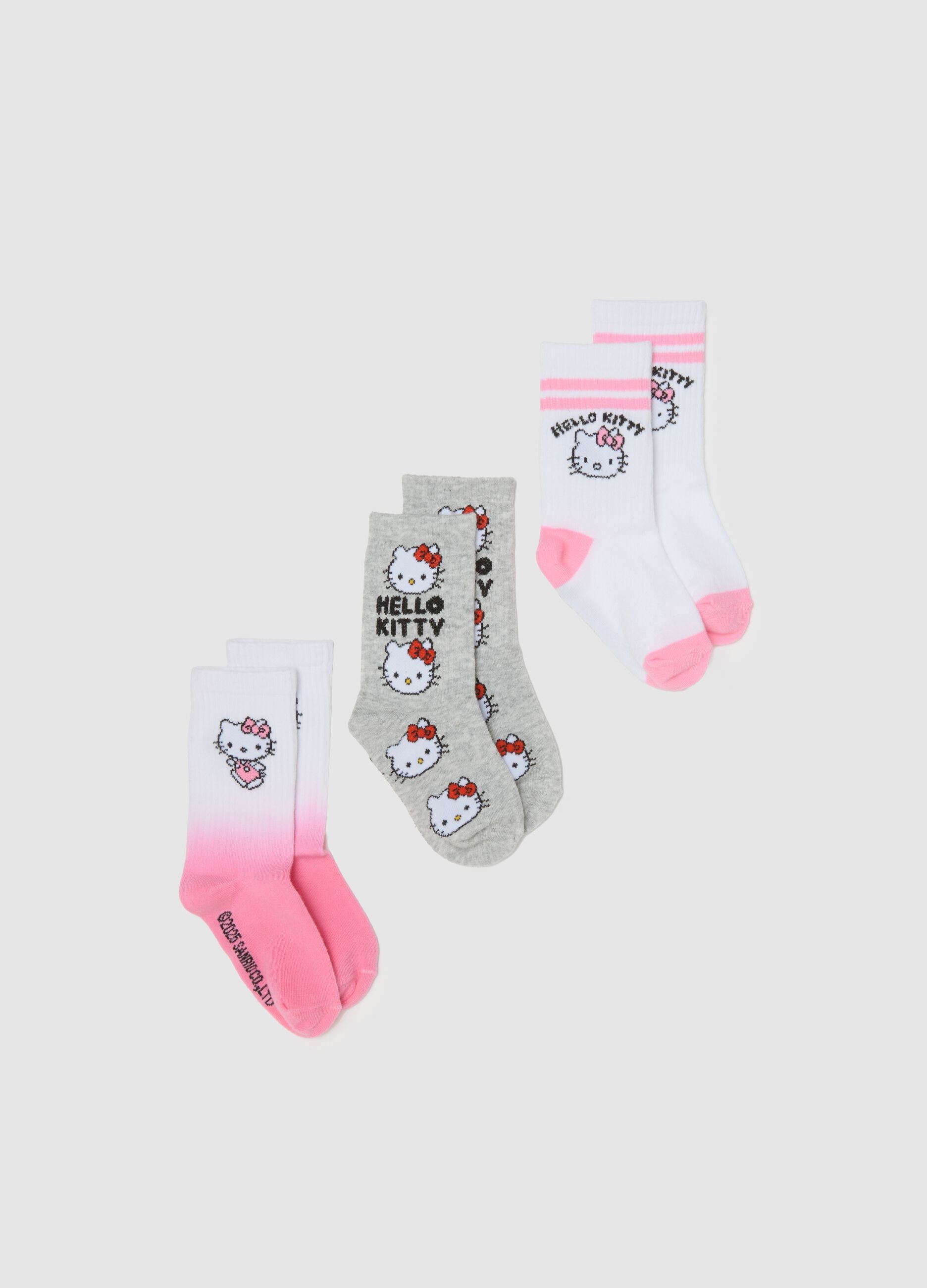 Hello Kitty multicoloured socks tripack
