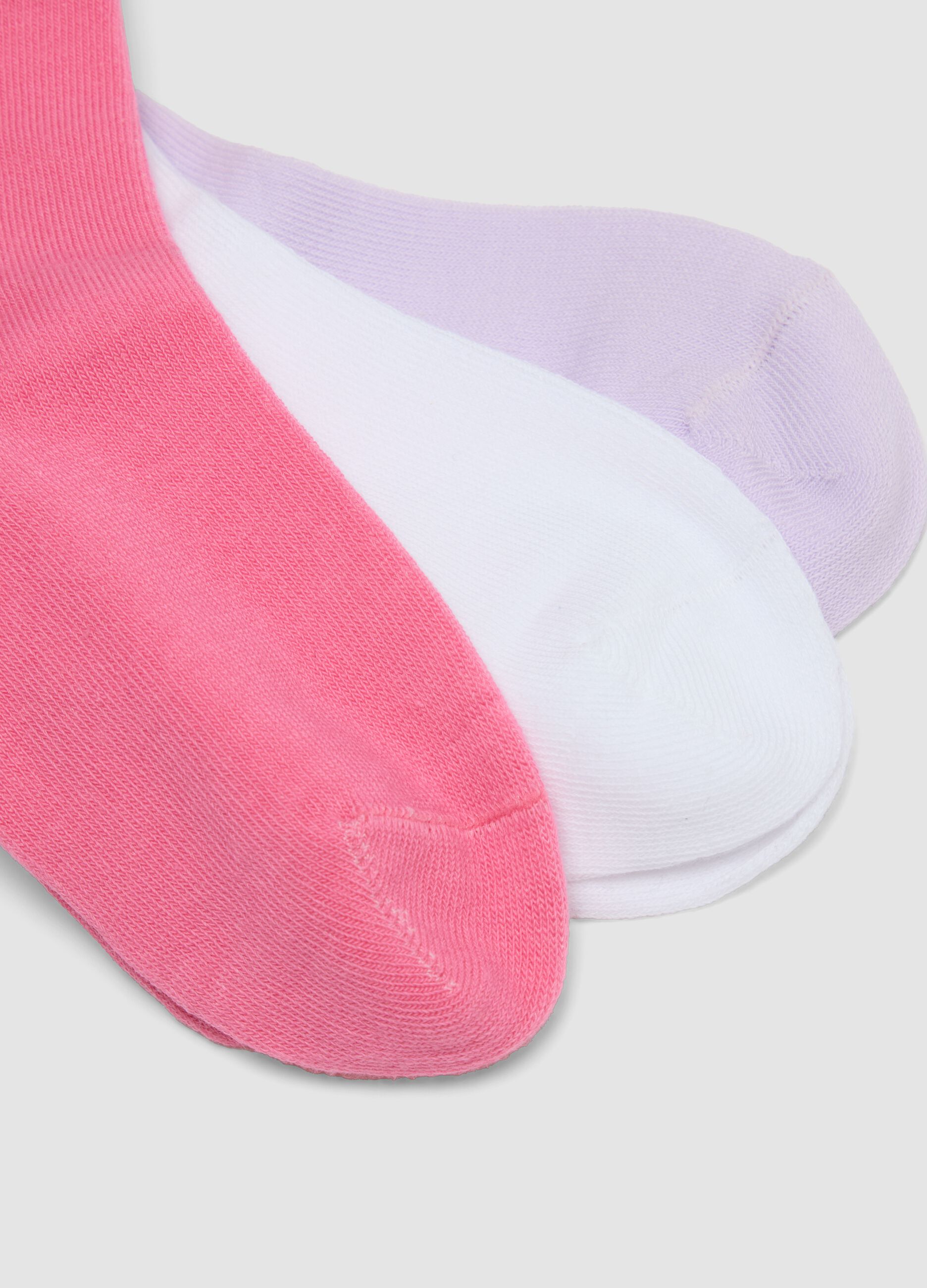 5-pack of multicolour organic stretch cotton ankle socks