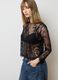 Black top with sheer lace_0