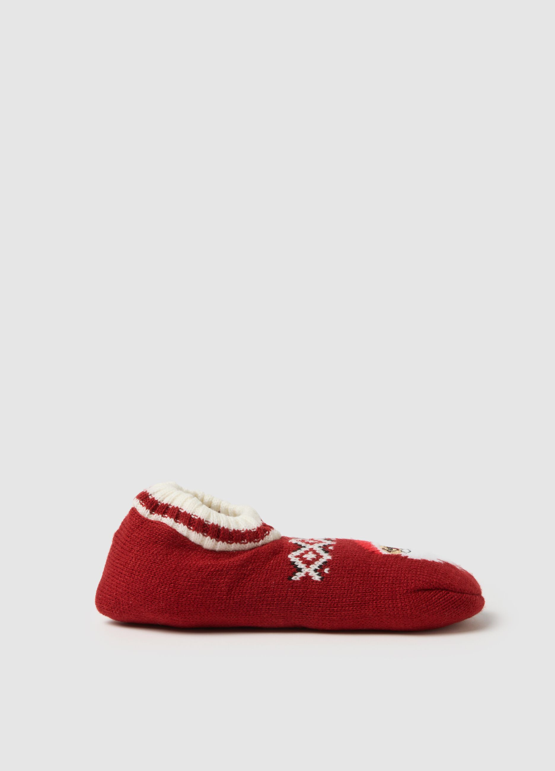 Red Christmas Slippers