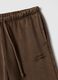 Brown jogger trousers in cotton blend regular fit_5