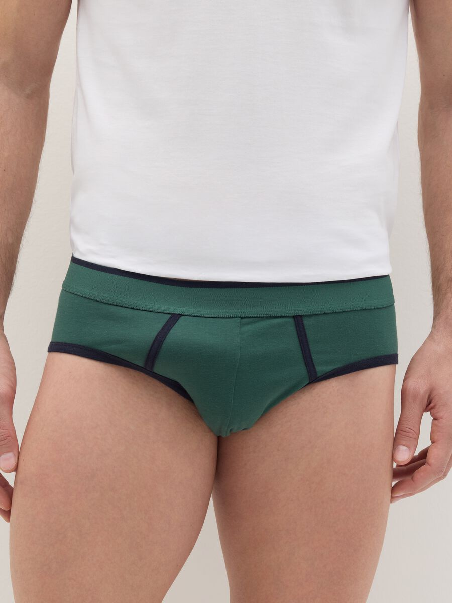 Stretch briefs with contrasting details_1