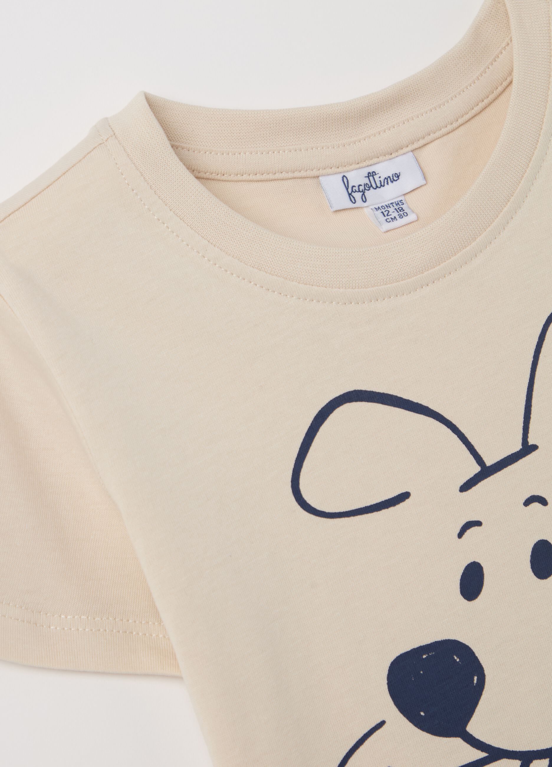 Cotton T-shirt with print