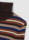 Brown Striped Turtleneck Sweater_5