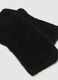 Black knitted fingerless gloves_2