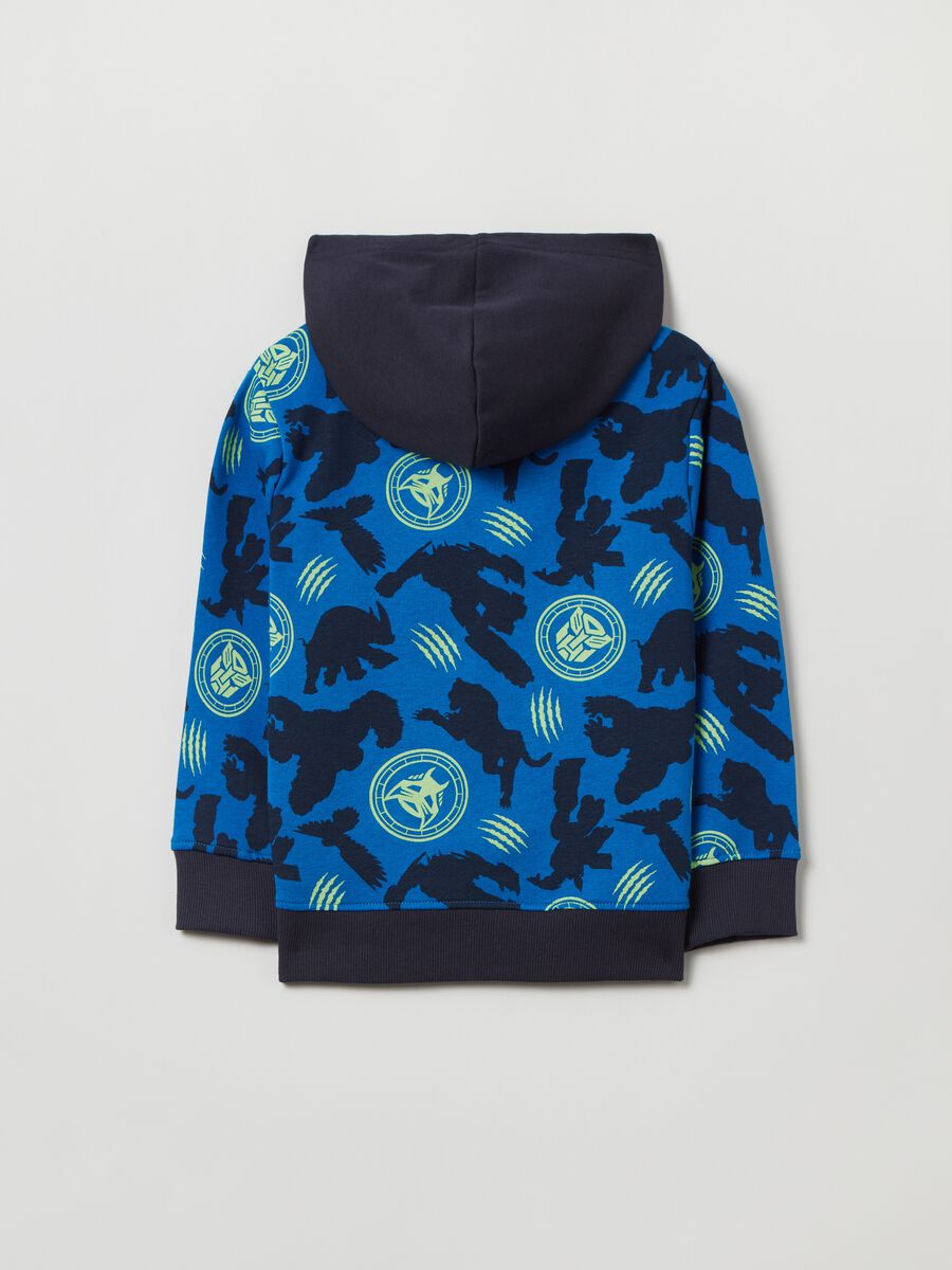 Full-zip con cappuccio stampa Transformers_1