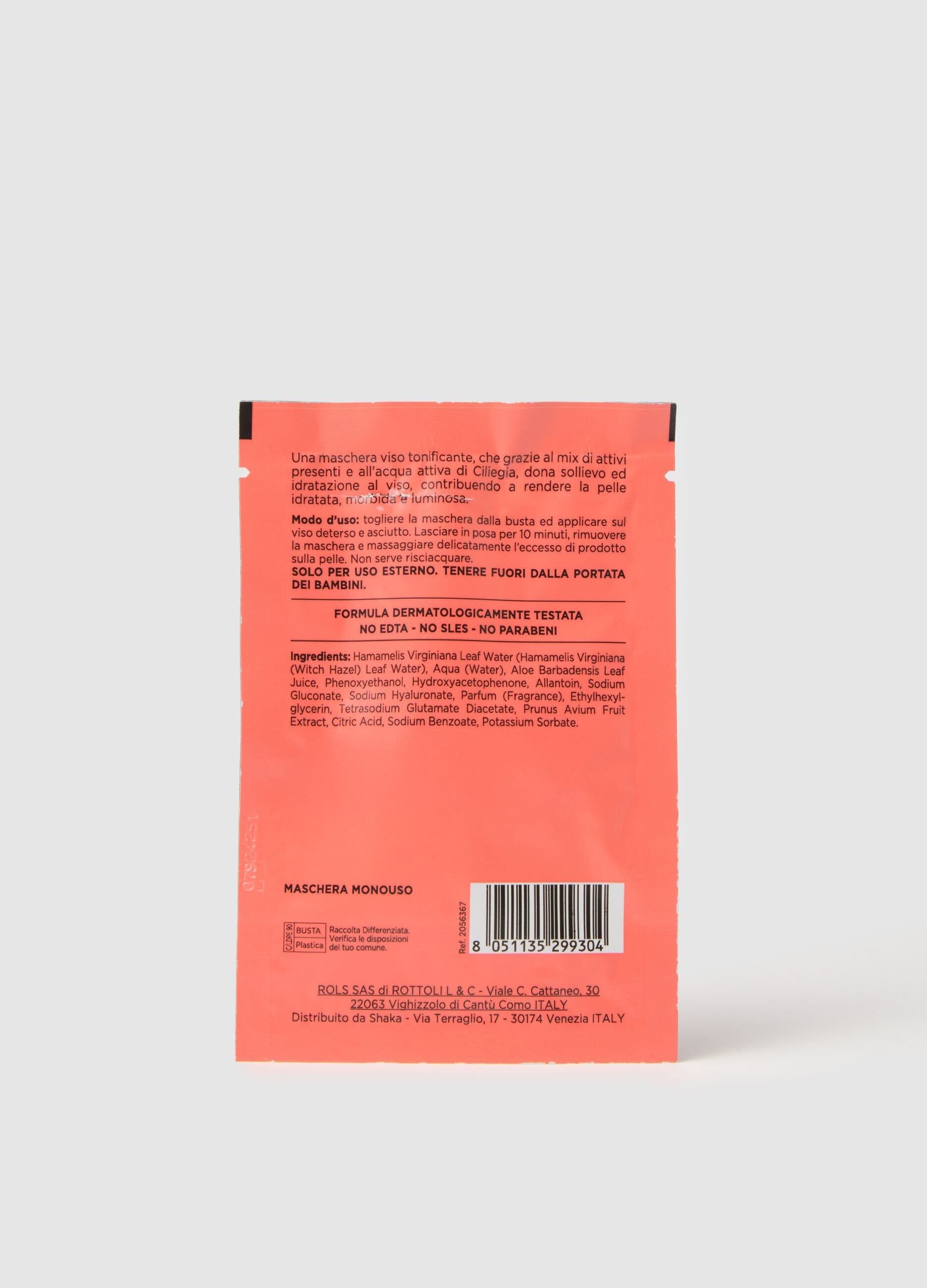 Cherry fabric face mask