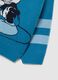 Blue children's regular fit sweater with Disney print and striped sleeves_3