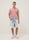 Pink pure cotton relaxed-fit short-sleeve T-shirt with print_1