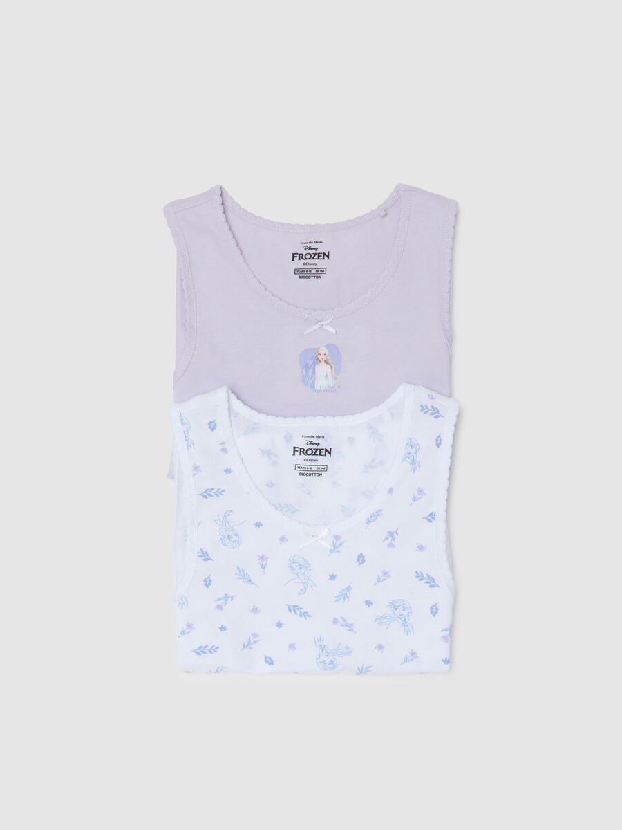 Set bipack canotte da bambina in puro cotone multicolor regular fit_3