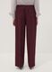 Purple stretch viscose straight-leg trousers_2