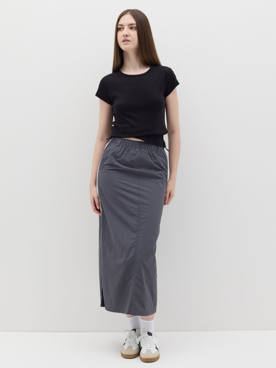 Cotton T-shirt with round neck_1