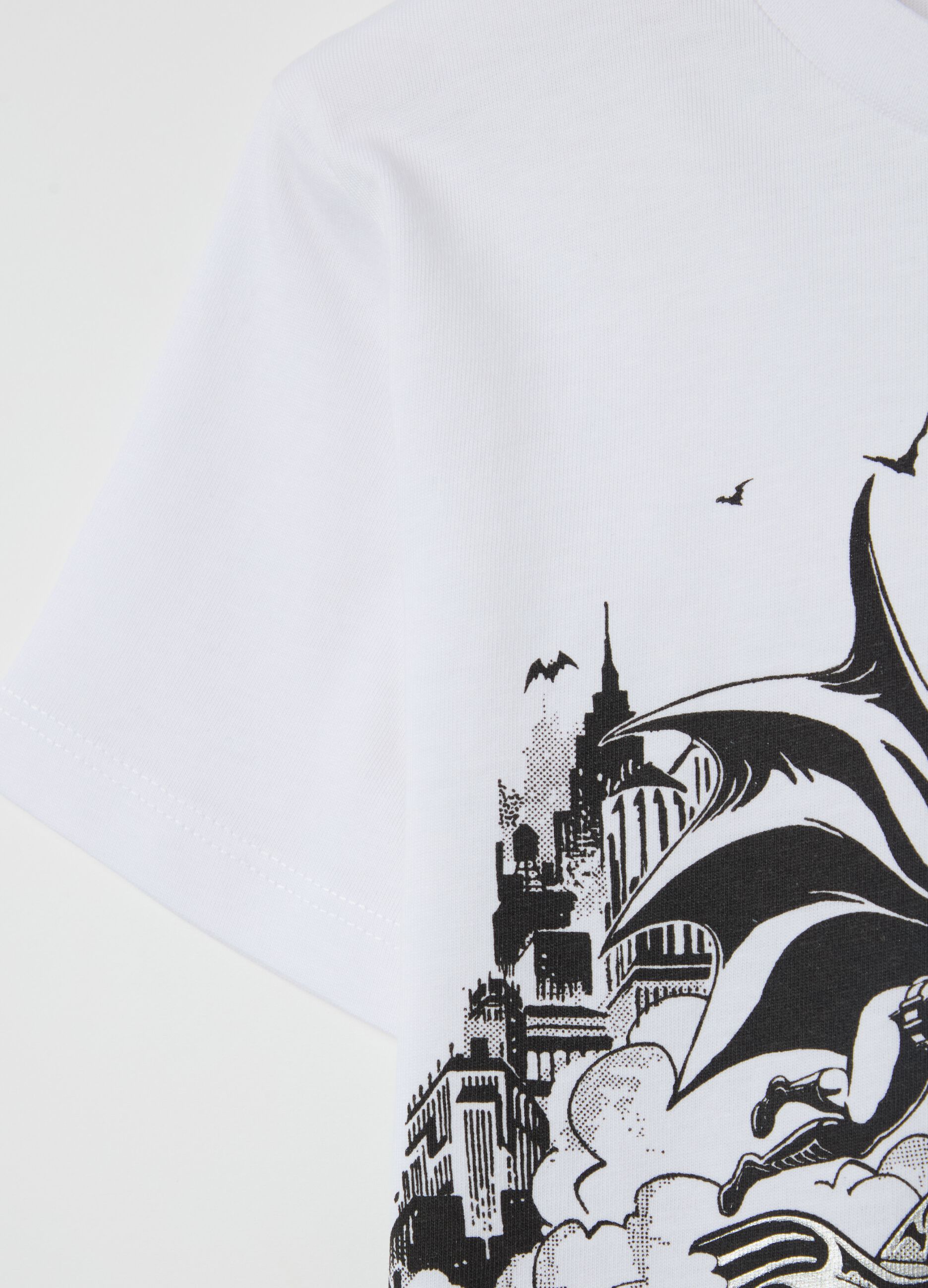 Cotton T-shirt with Batman print